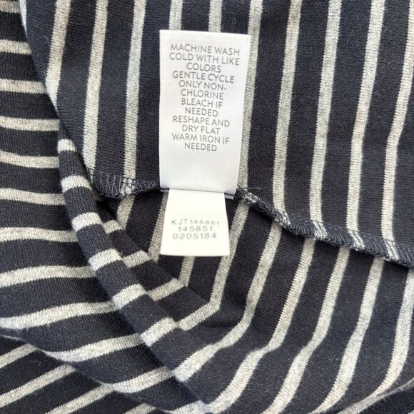 J Jill Women Blazer Jacket Striped Knit Size L Cotton Blend Career Casual Office - Picture 9 of 12